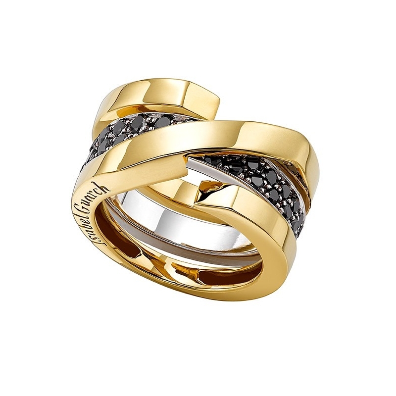 ISABEL GUARCH COLORS GOLD JACKET RING