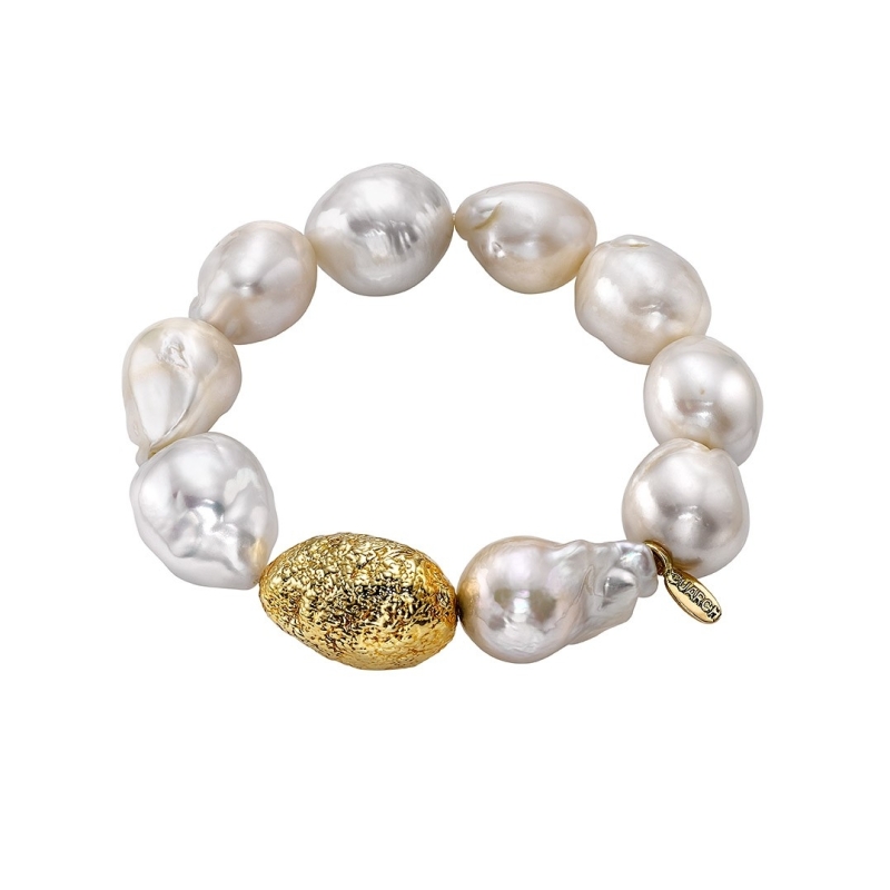 BAROQUE PEARLS ANG GOLD BRACELET