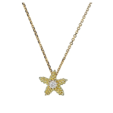 ESTEL YELLOW GOLD AND DIAMOND NECKLACE
