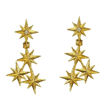 VENTS GOLD AND DIAMONDS EARRINGS
