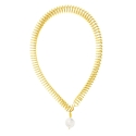 Golden spiral necklace