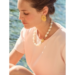 ISABEL GUARCH BAROQUE PEARLS AND GOLD NECKLACE