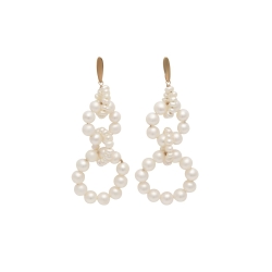 ISABEL GUARCH PEARLS AND GOLD EARRINGS