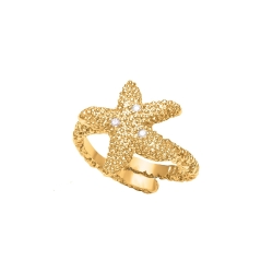 ISABEL GUARCH ESTEL GOLD AND DIAMONDS RING