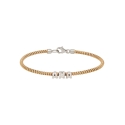 Yellow gold bracelet and brilliants