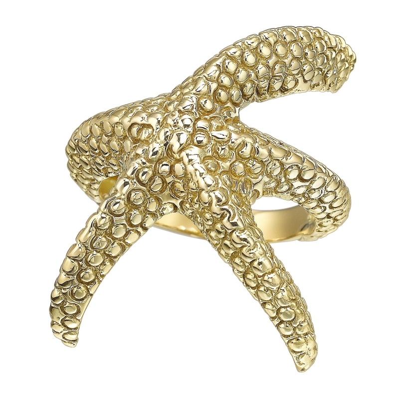18 kts Gold starfish Ring
