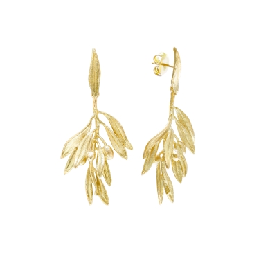 ISABEL GUARCH OLIVO GOLD EARRINGS