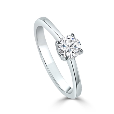ISABEL GUARCH GOLD AND DIAMOND SOLITAIRE RING