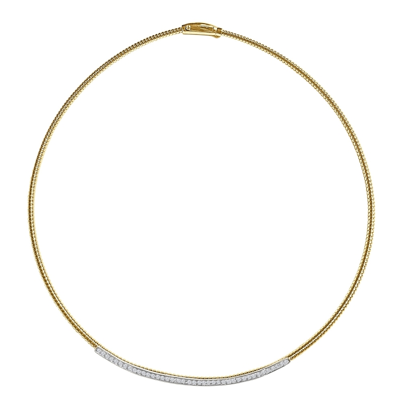 ISABEL GUARCH GOLD AND DIAMONDS NECKLACE