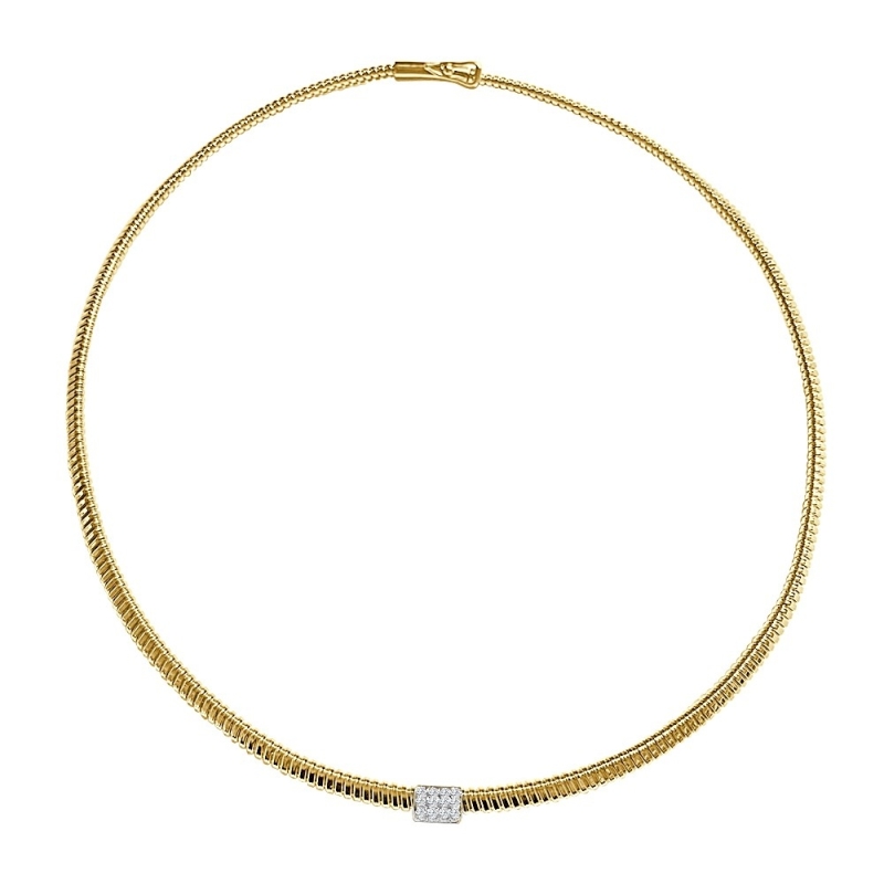 ISABEL GUARCH GOLD AND DIAMONDS NECKLACE