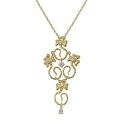 ISABEL GUARCH MODERNISMO 1903 GOLD AND DIAMOND NECKLACE