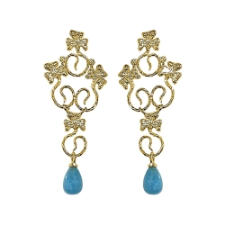 ISABEL GUARCH MODERNISMO 1903 GOLD EARRINGS