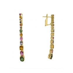 ISABEL GUARCH CALOBRA GOLD AND CITRINE EARRINGS