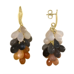 ISABEL GUARCH CALOBRA GOLD AND CITRINE EARRINGS