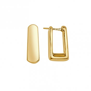 BE GOLD YELLOW GOLD EARRINGS
