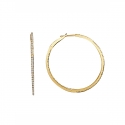 BE GOLD YELLOW GOLD AND DIAMONDS HOOPS No.2