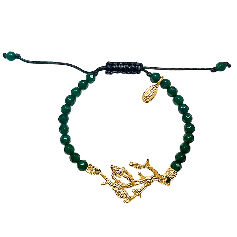 Art Deco Style Jade Bracelet 9ct Gold – Laurelle Antique Jewellery