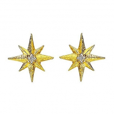 VENTS GOLD AND DIAMOND EARRINGS