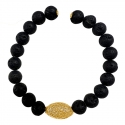 FONERS YELLOW GOLD AND LAVA BRACELET