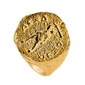 FONERS YELLOW GOLD SIGNET RING
