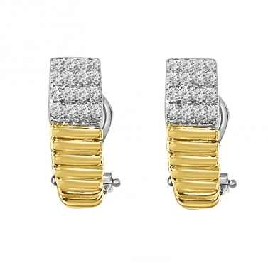ISABEL GUARCH MALLORCA BE GOLD YELLOW GOLD AND DIAMOND EARRINGS