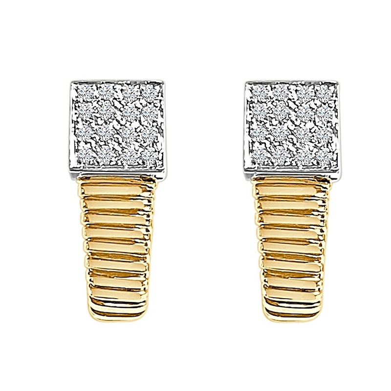 GOLD AND DIAMONDS EARRINGS