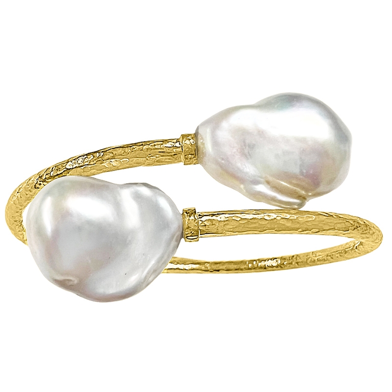 ISABEL GUARCH MALLORCA JEWELS BAROQUE GOLD AND PEARL BRACELET