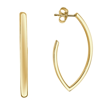 ISABEL GUARCH MALLORCA BE GOLD OVAL GOLD HOOPS