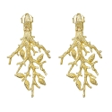 Large golden Formentor earrings