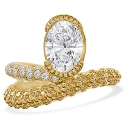 FENICIA GOLD AND DIAMOND ENGAGEMENT RING