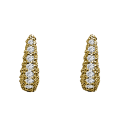 FENICIA GOLD AND DIAMOND BRIDE EARRINGS
