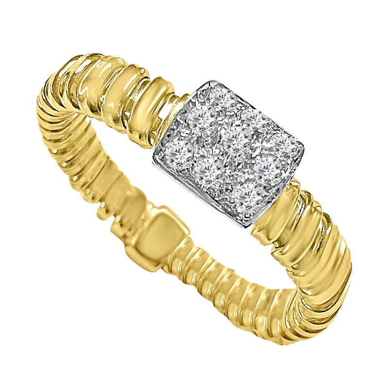 BE GOLD YELLOW GOLD AND DIAMOND RING