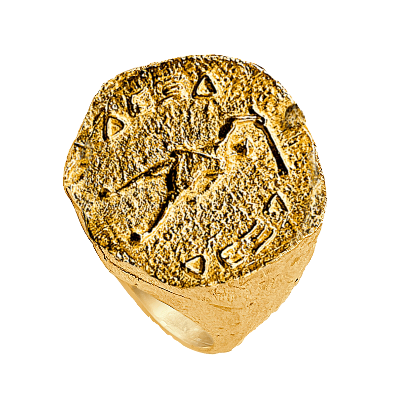 FONERS YELLOW GOLD SIGNET RING