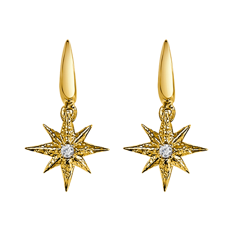 VENTS GOLD AND DIAMOND EARRINGS