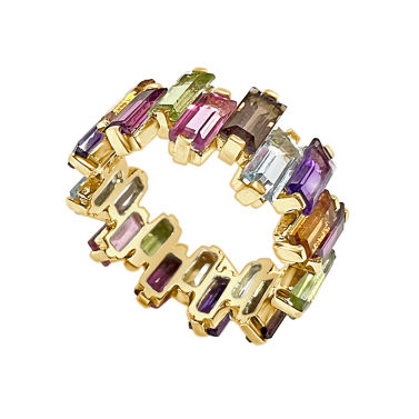ARC EN CIEL GOLD AND SAPPHIRE RING