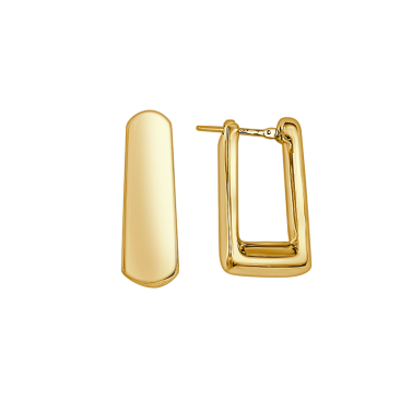 BE GOLD YELLOW GOLD EARRINGS
