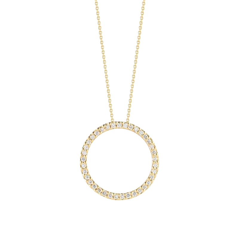 BE GOLD YELLOW GOLD AND DIAMONDS NECKLACE