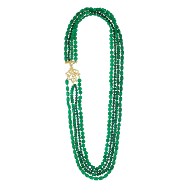 FORMENTOR GOLD AND JADE NECKLACE
