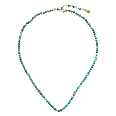 NOMS GOLD AND TURQUOISE NECKLACE