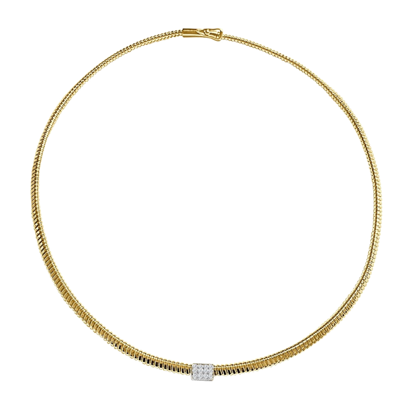 GOLD AND DIAMONDS NECKLACE