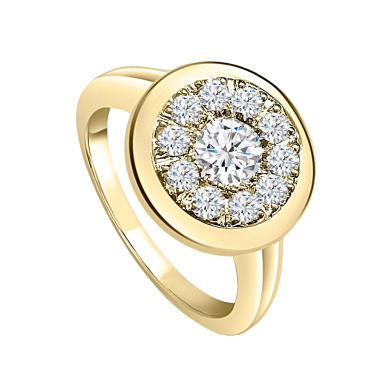 GOLD AND DIAMONDS RING