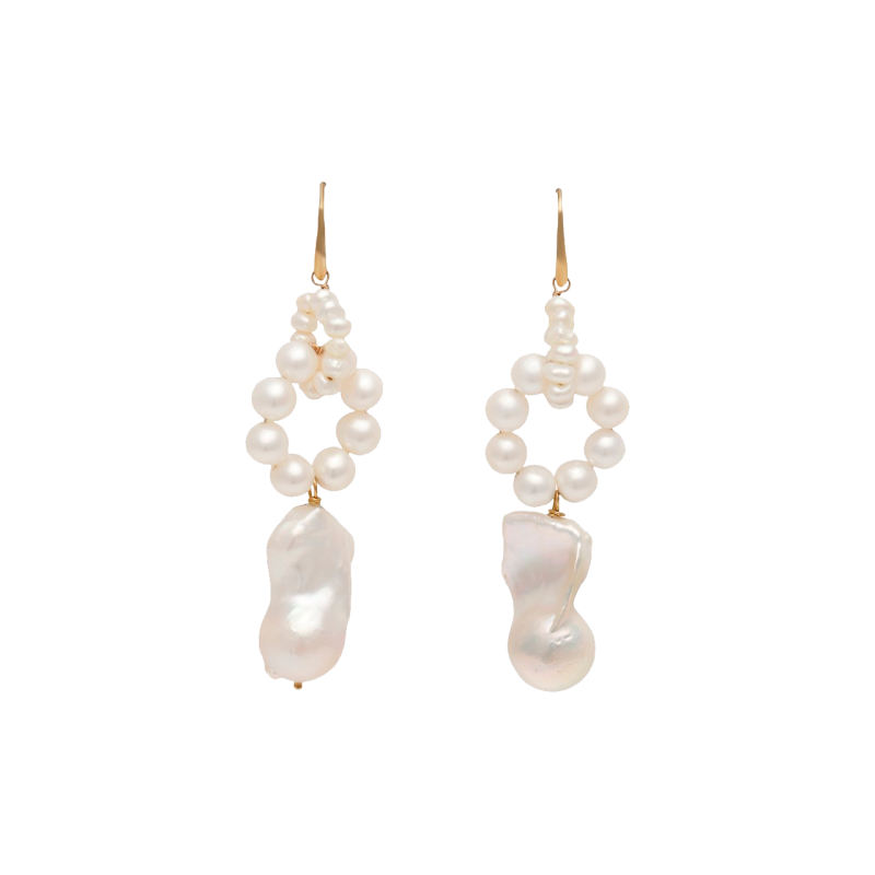 GOLD AND PEARL EARRINGS