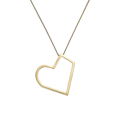 HAPPY HEART YELLOW GOLD NECKLACE No. 3