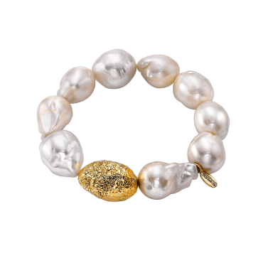 Baroque pearl and 18 kt...