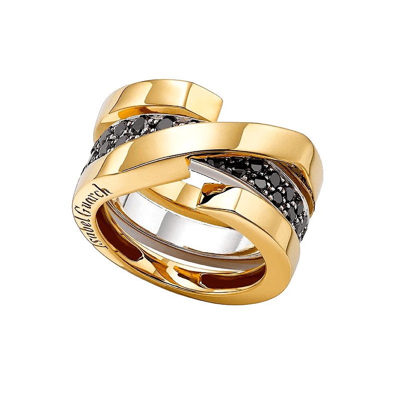 COLORS YELLOW GOLD JACKET RING