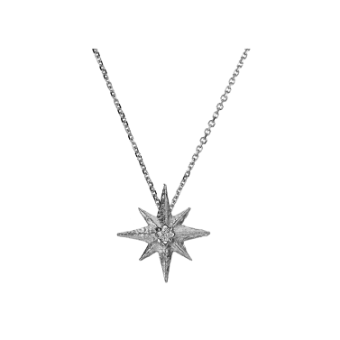 VENTS WHITE GOLD AND DIAMOND NECKLACE