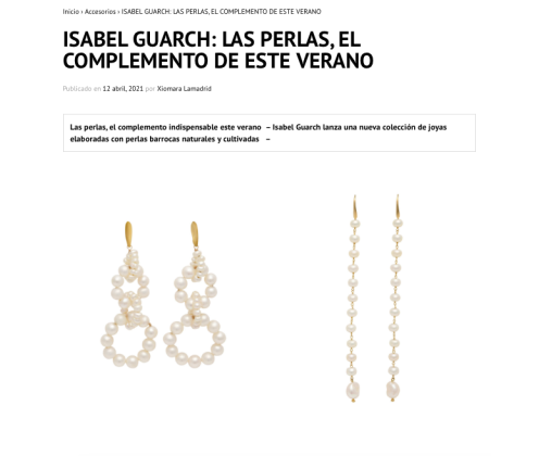 Isabel Guarch's pearls 