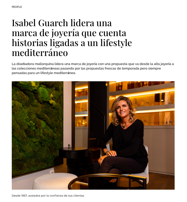 Isabel Guarch's new projects